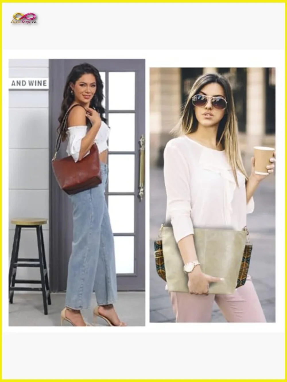 Chic Vegan Leather Hobo Bag Crossbody Shoulder Purse Zipper Women Handbag